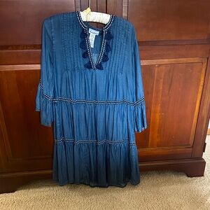 Tommy Bahama Navy Long Sleeve Dress
